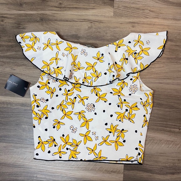 Zara Ruffle Top XS - Picture 2 of 3